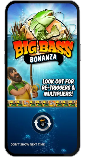 Game intro screen displaying retrigger feature message